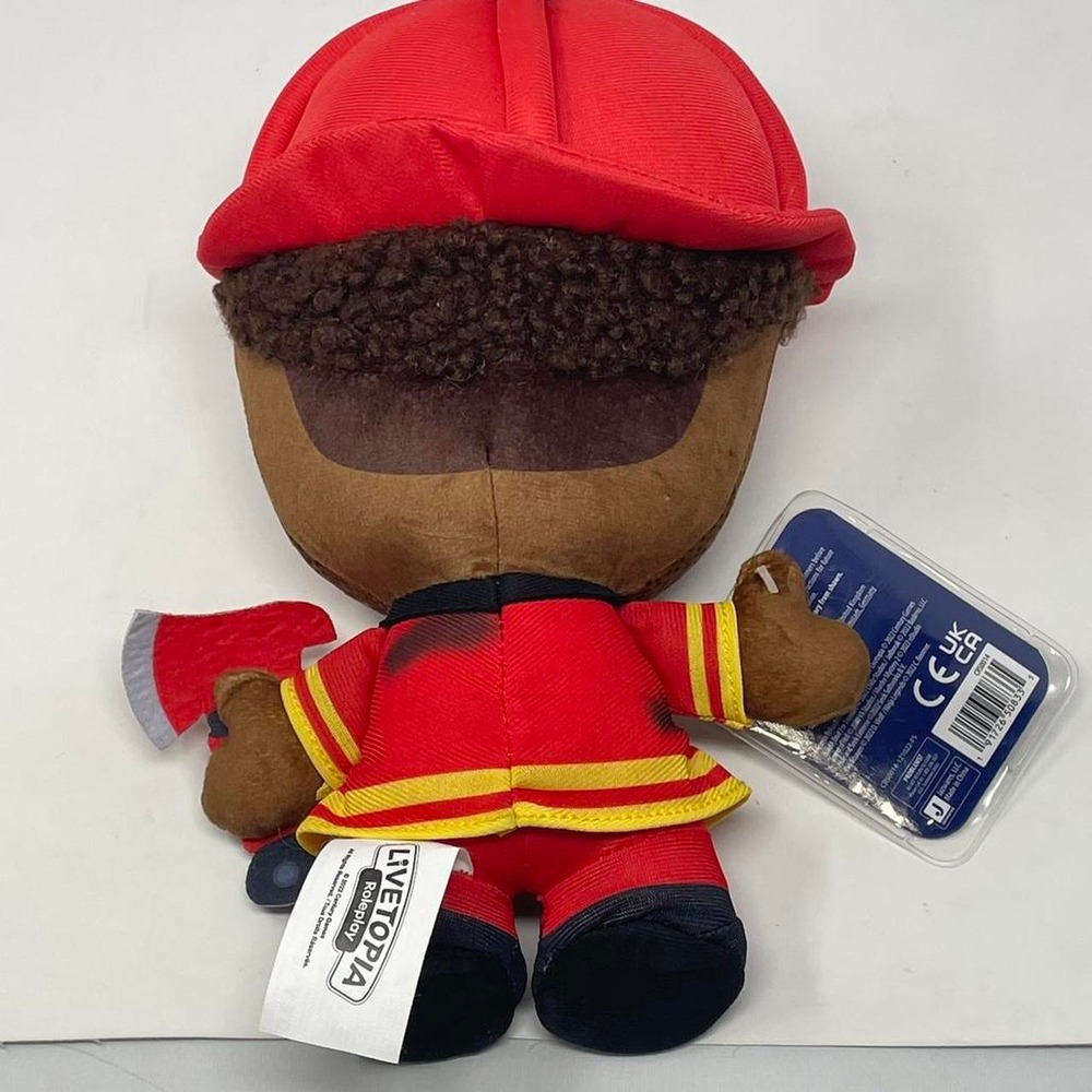 Jazwares Roblox Livetopia Roleplay Firefighter Plush with Virtual Item Code NWT - Picture 4 of 6
